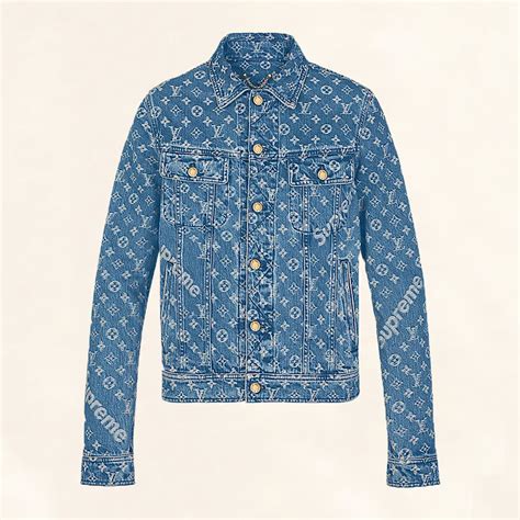 lv supreme jacket|supreme lv denim jacket.